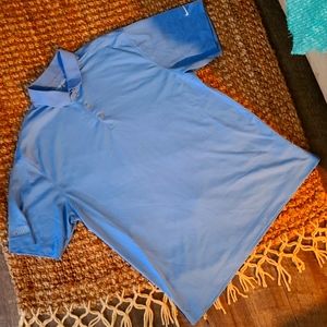 Nike Golf Dri-Fit JDRF Summer Classic Mens Size Large Baby Blue Polo Shirt